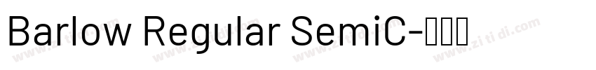 Barlow Regular SemiC字体转换
